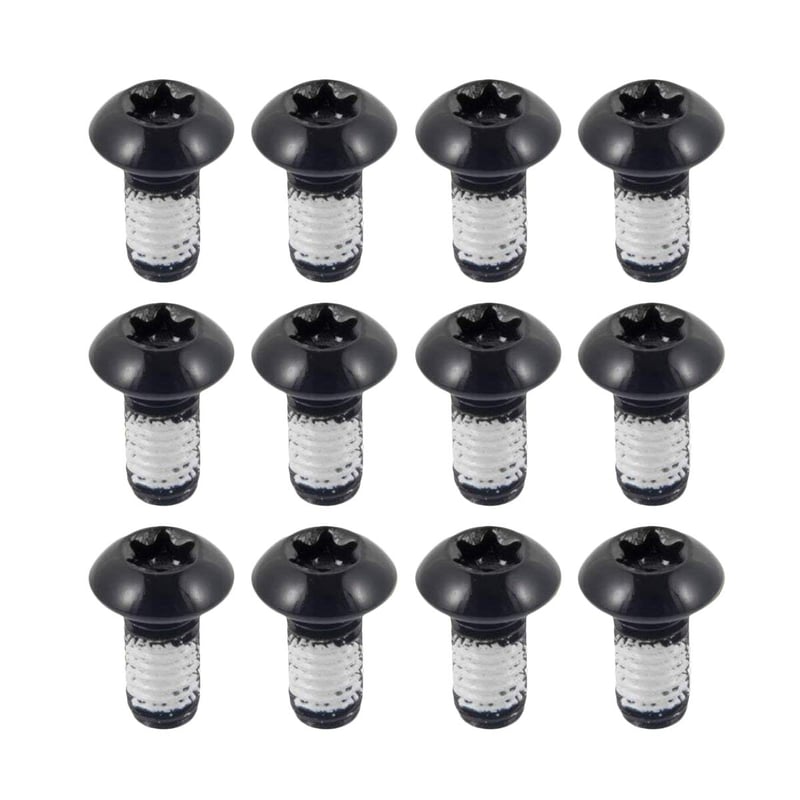 Skrutky na kotúčové brzdy EASTERN POWER MTB M5x10 mm - čierne - 12 ks