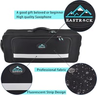 EastRock E-Flat Szaxofon Antik Réz Kivitelben - Kezdőknek Kesztyűvel és Párnázott Pánttal - H68 Réz Anyagból, Professzionálisan Hangolt 6