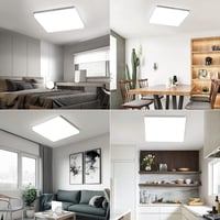 EASY EAGLE LED Mennyezeti Lámpa 48W 4800lm 30cm Fürdőszoba Nappali Konyha 2db 6