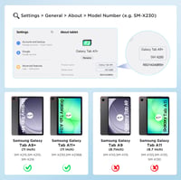 Otočné puzdro EasyAcc pre tablet Samsung Galaxy Tab A9+ Plus 11" – s funkciou nastaviteľného stojana 2