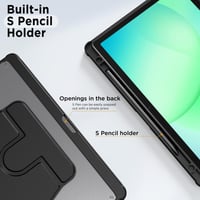 Otočné puzdro EasyAcc pre tablet Samsung Galaxy Tab A9+ Plus 11" – s funkciou nastaviteľného stojana 7