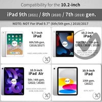 EasyAcc iPad 10.2 hüvely billentyűzettel 9./8./7. generáció fekete 2