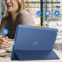 Husă EasyAcc pentru iPad generația 9/8/7, model de 10,2 inchi 2021/2020/2019 - Husă de protecție pentru iPad 10.2 4