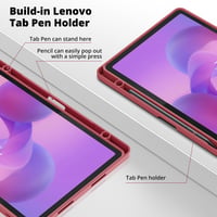 EasyAcc Lenovo IdeaTab 11" (2025) tablet tok tolltartóval, állvánnyal - burgundi 7