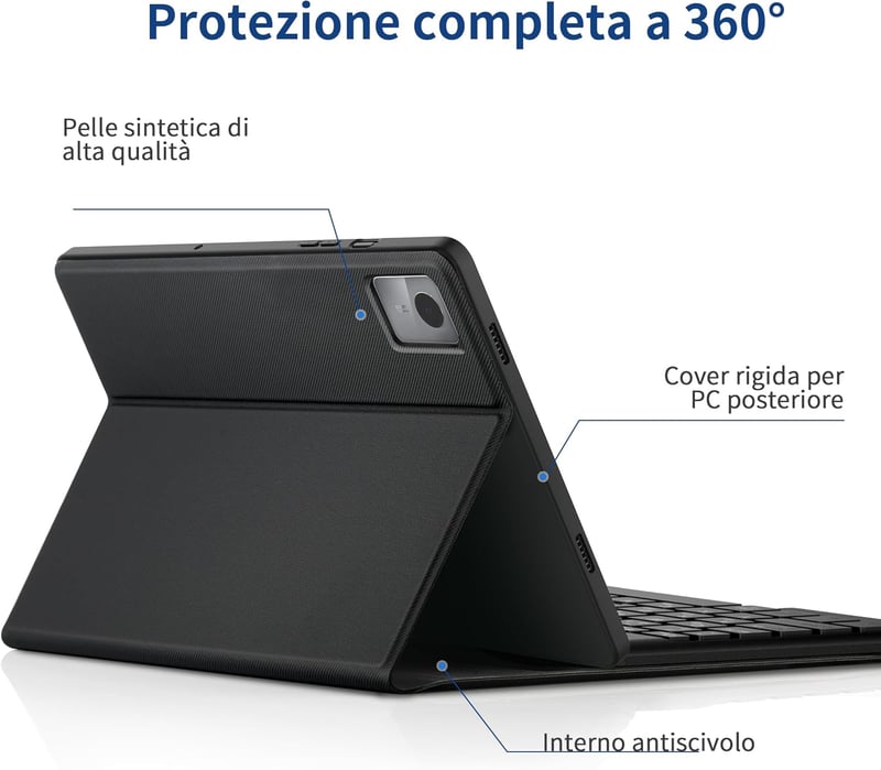 EasyAcc Lenovo Tab M11 TB330 2024 Billentyűzetes Tok Képernyővédővel