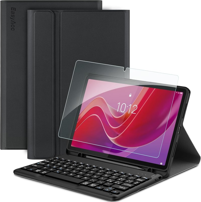 EasyAcc Lenovo Tab M11 TB330 2024 Billentyűzetes Tok Képernyővédővel