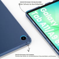 Obal EasyAcc pre Samsung Galaxy Tab A11 2025 / Tab A9 8,7 palca – modré ochranné puzdro na tablet 4