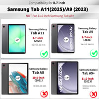 Obal EasyAcc pre Samsung Galaxy Tab A11 2025 / Tab A9 8,7 palca – modré ochranné puzdro na tablet 2