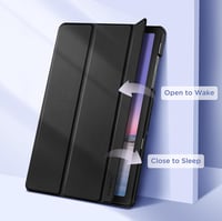 EasyAcc Samsung Galaxy Tab A11+ / A9+ 11" PU bőrtok állvánnyal - fekete 3