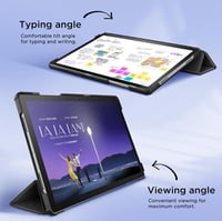 EasyAcc Samsung Galaxy Tab A11+ / A9+ 11" PU bőrtok állvánnyal - fekete 6