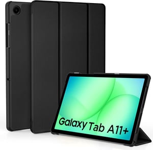 EasyAcc PU kožené puzdro so stojanom pre Samsung Galaxy Tab A11+ / A9+ 11" - čierne
