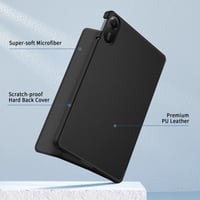 EasyAcc Xiaomi Redmi Pad 2 11" tok állvánnyal, PU bőr - fekete 4