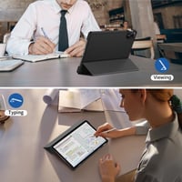 EasyAcc Xiaomi Redmi Pad 2 11" tok állvánnyal, PU bőr - fekete 7