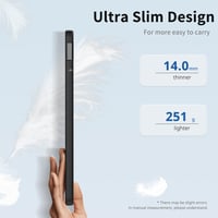 EasyAcc Xiaomi Redmi Pad 2 11" tok állvánnyal, PU bőr - fekete 3