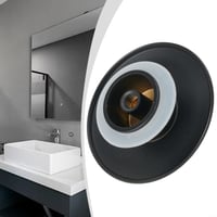 EasyByMall matná čierna umývadlová výpusť 66 mm, výsuvná (click-clack), so závitom M8, do kúpeľne alebo kuchynského drezu 5