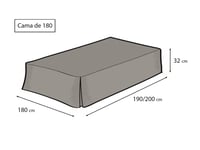 EasyCosy Athenea prekrivač s volanom, Oeko-Tex - sirova boja - 180x200 cm 2