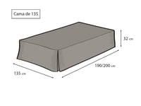 Prikrývka na posteľ EasyCosy Athenea – prírodná – 135x200 cm 2