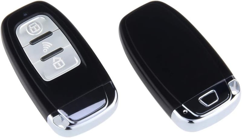 EASYGUARD PKE EC003-1 Passzív Kulcs Nélküli Autóriasztó Rendszer Nyomógombos Indítással és Távirányítóval 12V
