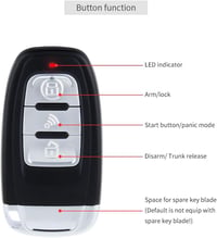 EASYGUARD PKE EC003-1 Passzív Kulcs Nélküli Autóriasztó Rendszer Nyomógombos Indítással és Távirányítóval 12V 3