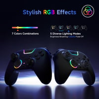 Bezdrôtový ovládač EasySMX X05 Pro pre PC – tiché tlačidlá, Hallove joysticky, 2-stupňové spúšte, 1000 mAh batéria, PC/Switch/Android/iOS, biely 4
