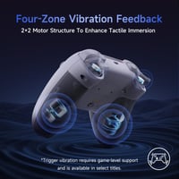 Bezdrôtový ovládač EasySMX X05 Pro pre PC – tiché tlačidlá, Hallove joysticky, 2-stupňové spúšte, 1000 mAh batéria, PC/Switch/Android/iOS, biely 8