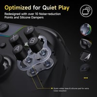 Bezdrôtový ovládač EasySMX X05 Pro pre PC, Hallov joystick, tiché tlačidlá, 2-stupňová spúšť, 1000 mAh batéria, PC/Switch/Android/iOS, čierny 2