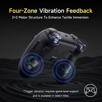 Bezdrôtový ovládač EasySMX X05 Pro pre PC, Hallov joystick, tiché tlačidlá, 2-stupňová spúšť, 1000 mAh batéria, PC/Switch/Android/iOS, čierny 6