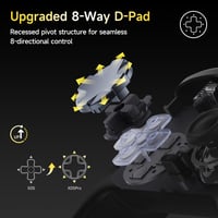Bezdrôtový ovládač EasySMX X05 Pro pre PC, Hallov joystick, tiché tlačidlá, 2-stupňová spúšť, 1000 mAh batéria, PC/Switch/Android/iOS, čierny 5