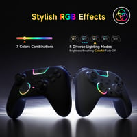 Bezdrôtový ovládač EasySMX X05 Pro pre PC, Hallov joystick, tiché tlačidlá, 2-stupňová spúšť, 1000 mAh batéria, PC/Switch/Android/iOS, čierny 7
