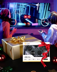 Bezdrôtový ovládač EasySMX X15 pre PC, joystick a spúšť s Hallovým efektom bez driftovania, Bluetooth gamepad kompatibilný s Windows, Android, Steam a Switch, 7 RGB LED, 1000 mAh 9