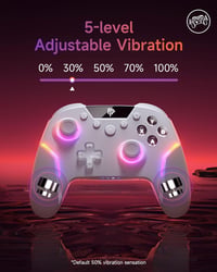 EasySMX X20 Wireless Controller PC RGB Bluetooth Joystick fehér 8