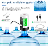 EASYSPEED Hordozható Vízadagoló Pump USB Töltéssel, Otthonhoz és Irodához 4