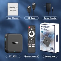 EASYTONE Android 14 Smart TV Box, négymagos WiFi6, 4K 3D, BT5.0, H.265, Ethernet 100M, Dual WiFi 2.4/5G, 2GB 16GB, USB3.0 8