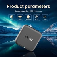 EASYTONE Android 14 Smart TV Box, négymagos WiFi6, 4K 3D, BT5.0, H.265, Ethernet 100M, Dual WiFi 2.4/5G, 2GB 16GB, USB3.0 7
