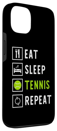 Husă iPhone 13 Eat Sleep Repeat Apparel & Co. - cu model Eat Sleep Tennis Repeat, pentru fanii tenisului 3