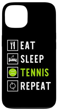 Husă iPhone 13 Eat Sleep Repeat Apparel & Co. - cu model Eat Sleep Tennis Repeat, pentru fanii tenisului 1
