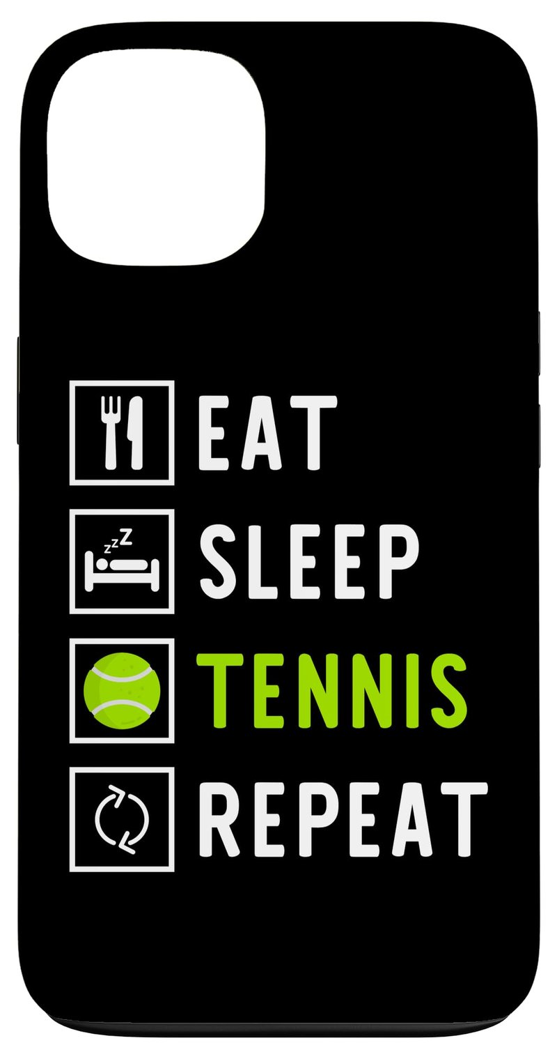 Husă iPhone 13 Eat Sleep Repeat Apparel & Co. - cu model Eat Sleep Tennis Repeat, pentru fanii tenisului