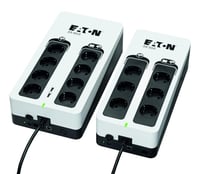 Záložný zdroj Eaton 3S 550 DIN, 550 VA, 6 zásuviek DIN, prepäťová ochrana, USB, čierno-biely 3