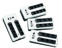 Záložný zdroj Eaton 3S 550 DIN, 550 VA, 6 zásuviek DIN, prepäťová ochrana, USB, čierno-biely 4
