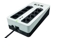 Záložný zdroj Eaton 3S 850 DIN, 850VA, 8x zásuvka DIN, 2x nabíjačka USB-A, prepäťová ochrana, tichá prevádzka, čierno-biely 1