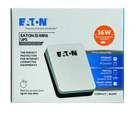 Záložný zdroj Eaton 3S Mini UPS 36W 9/12/15/19V DC – na ochranu routera, IP kamery, ovládania inteligentnej domácnosti – čierno-biely 6