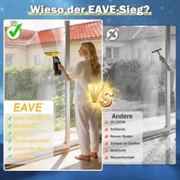 EAVE Akkumulátoros Ablaktisztító 45 Perc Üzemidő, 28 cm Szívófej és 200 ml Tartály, Zöld 4