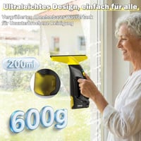 EAVE Akkumulátoros Ablaktisztító 45 Perc Üzemidő, 28 cm Szívófej és 200 ml Tartály, Zöld 5