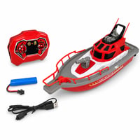 Nave de pompieri cu telecomandă Dickie Toys 201107000 cu funcție de pulverizare a apei, 2,4 GHz, 6 ani+ – defect, pentru piese: nu se încarcă (stare: vezi a 2-a imagine) 1