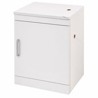 Mască pentru lavoar Schildmeyer Cosmo 57x54,5x33 cm, albă, dulap de baie cu 2 uși - colț superior și parte laterală crăpate (Produs Outlet) 1