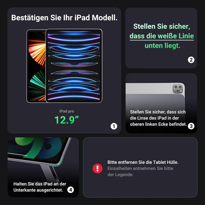 UGREEN Mágneses iPad Tartó - Forgatható Asztali Állvány Pro/Air M2 Modellekhez