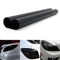 YAOBLUESEA Univerzális Autófólia 200x40cm - Fekete PVC Fényszórófólia, Vízálló, UV-Védő, Hőálló, Karcolásmentes Autómatrica Lámpákhoz 9