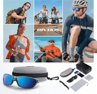 RIVBOS polarizált UV400 sport napszemüveg kerékpározáshoz, futáshoz - unisex 6