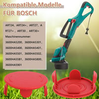 Yweller 1600A00X61 Fűkasza Orsófedél Szett - 2 db Kompatibilis Bosch ART 24/27/30+ Elektromos Fűszegélynyírókhoz, Tartós ABS Anyagból 3