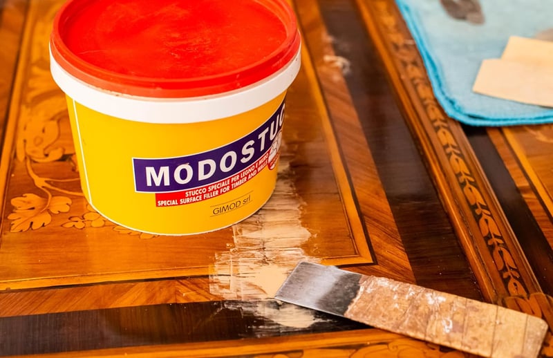 MODOSTUC Profi Fa és Fal Spatula 500g Gyors Száradás Bükk - Large, beech